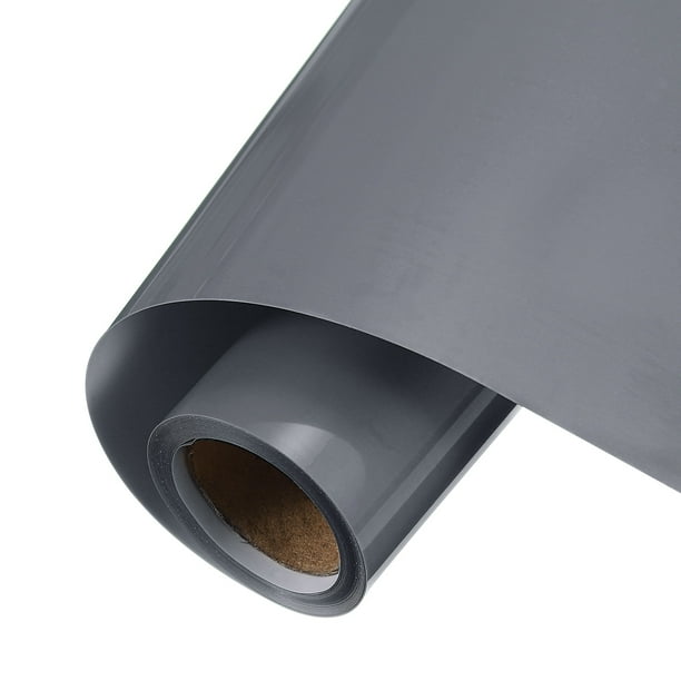 Vinilo Permanente Gris Uxcell, Rollo de Vinilo Adhesivo de 12 Pulgadas x 5 pies para Corte de Calcomanías, Señales, Álbumes de Recortes, Manualidades DIY, Decoraciones para el Hogar