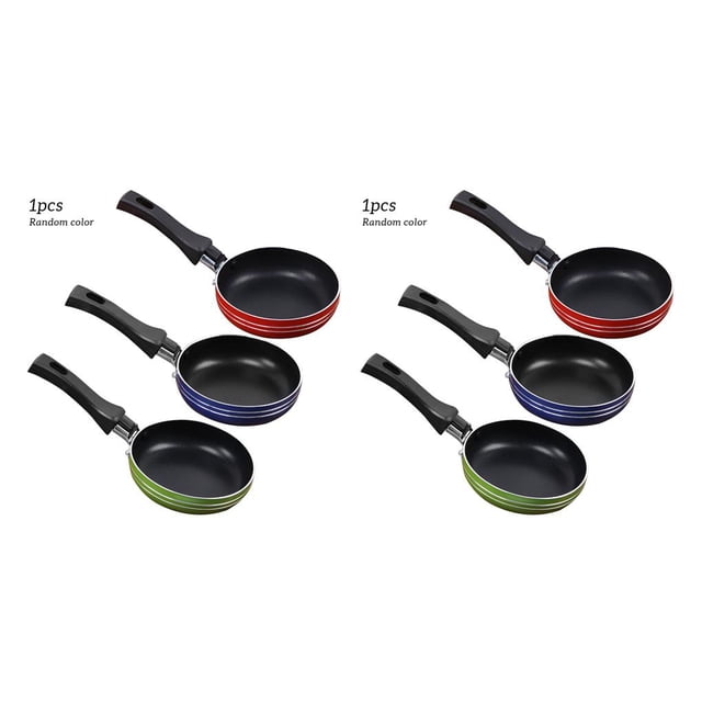 Billuyoard Sartén antiadherente de acero inoxidable para tartas de huevo, olla para freír, restaurante, cocina, lavable, utensilios de cocina para 16cm 2piezas Billuyoard CBP043851