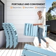 thumbnail image 5 of VINGLI Portable Adirondack Chairs Set of 4, Folding Plastic Adirondack Chair for All Weathers, Outdoor Fire Pit Chairs for Patio Poolside Porch Beach, Capacity 350 LBS, Blue, 5 of 6