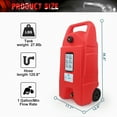 thumbnail image 5 of DUOSONG 25 Gallon Gas Caddy With Wheels, Fuel Transfer Tank Gasoline Diesel Can,Fuel Storage Tank For Automobiles Atv Car Mowers Tractors Boat Motorcycle(Red) Red HDPE Other, 5 of 8
