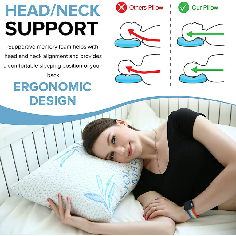 Fully Adjustable Luxury Neck Support Chair Soft Bed Cushion Pillow