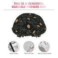 thumbnail image 3 of Kdxio Pine Cone Woodland Pattern Print Shower Cap for Women,Elastic and Reusable,Double Waterproof Layers Bathing Hat, 3 of 6