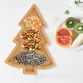 thumbnail image 2 of GOOHOCHY Bandeja de aperitivos con forma de árbol de Navidad, plato de madera para servir frutas, plato para servir aperitivos, plato para salsas, 2 of 7