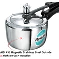 thumbnail image 6 of 2.5 Litre Triply Stainless Steel Pressure Cooker, Inner Lid Cooker, Silver (HSST25), 6 of 14