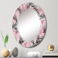 thumbnail image 4 of DESIGN ART Designart 'Transparent Tropical' Printed Floral Wall Mirror 20in.x30in., 4 of 5
