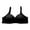 Black, variant on Bras for Women No Underwire Wireless Bras Ndbuld Women's Solid Color No Steel Ring Push Up Breathable Underwear Daily Bra Gray 42
