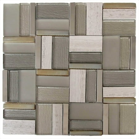  Tile Focus STONEWORK Platinum 11 sheets Walmart com