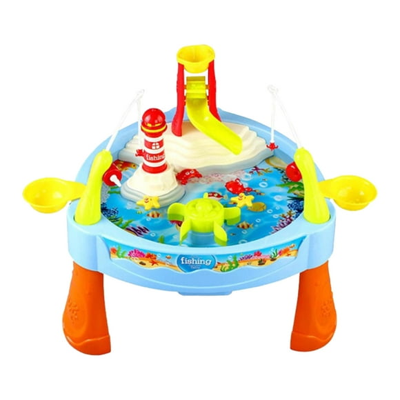 Kids Sand Water Table Toys, Jeu de Société de Pêche, Tables d'Activités, Bac à Sable de Plage, Jouets pour Enfants de Plage dans le Jardin