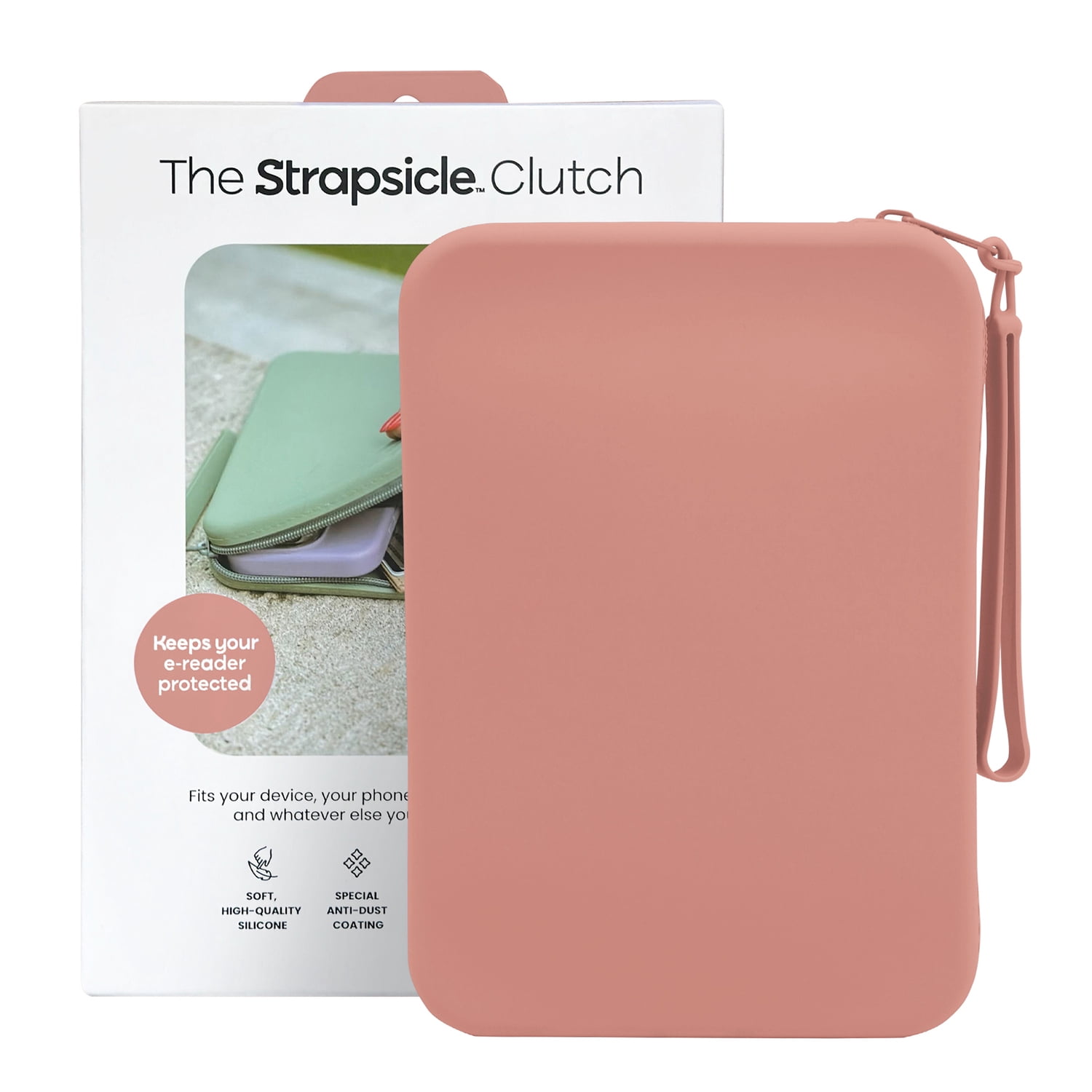 Strapsicle Clutch Sleeve for Select Kindle and Kobo E-readers, Caramel