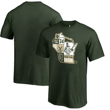 Giannis Antetokounmpo Milwaukee Bucks Fanatics Branded Youth Player State T-Shirt - Hunter