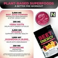 thumbnail image 4 of Nutrology’s Beet Energy O2 - All-Natural Pre-Workout Featuring Beet Root Powder. Increase energy, focus – Vitamin C, Yerba Mate, Mushroom O₂ Blend, Electrolyte Blend – Passion Fruit (30 servings), 4 of 9