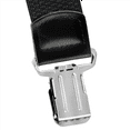 thumbnail image 3 of Buyless Fashion Textured Suspenders for Men - 48" Adjustable Straps 1 1/2" - X Back with Metal Clips - Black, 3 of 8