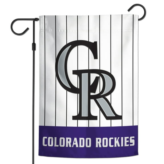 WinCraft Colorado Rockies 12" x 18" Applique Garden Flag