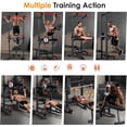 thumbnail image 3 of Pull Up Bar Dip Station, Power Tower with Backrest, Adjustable Height Pull Up Bar Stand, Multi-Function Home Gym Strength Training Fitness Equipment, 3 of 7
