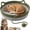Green, variant on Stimulicat Handwoven Cat Basket Bed With Hanging Ball Toy, Natural Rope Cat Scratcher Basket