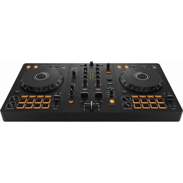 Pioneer DJ, DDJ FLX4, Black Bundle with Gator Case, Headphones