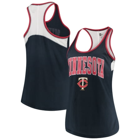 Navy Racerback Tank Top Minnesota Twins 5th & Ocean by New Era Women's Baby Jersey Racerback Tank Top - Navy ()