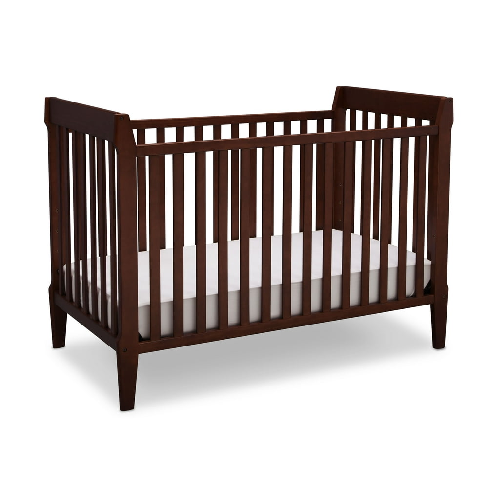 Serta MidCentury Modern Classic 5in1 Convertible Crib, Walnut
