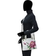 thumbnail image 3 of Anna by Anuschka Hand Painted Women’s Genuine Leather Small Satchel - Top Zip, Front pocket with Magnetic Button, Default Rope Handle and Detachable Adjustable Handle, 3 of 6