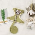 thumbnail image 1 of Pet Vest Traction Rope Colour Cartoon Bear Chest Strap Dog Chain Walking The Dog Rope Small Medium Sized Dogs Cat Accessories Green-S, 1 of 9