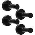 thumbnail image 4 of SOPOTUTU 4 Sets Black Metal Wall Storage Hooks for Coat Umbrella Hat Towel Hanging Home Organization, 4 of 8