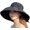 Black, variant on Women's Summer Bucket Hats Sun Hats Cotton UV Protection Fisherman Hats Wide Brim Breathable Lace Sun Visors Vacation Travel