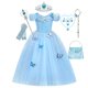 thumbnail image 1 of Disney vestido de Cosplay de Cenicienta Rapunzel para niña, ropa de Blancanieves, Bella Aurora, vestido de fiesta de cumpleaños para niños, disfraz de princesa Fivean unisex, 1 of 2