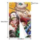 thumbnail image 3 of Cortina de puerta semiopaca con patrón de patchwork de dos piezas de Demon Slayer, cortinas opacas decorativas para dormitorio, sala de estar, decoración de habitación de niños, 34 x 56 pulgadas,, 3 of 7
