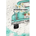 thumbnail image 6 of Outdoor Throw Pillow Cover Teal Green and White Buffalo Plaid Car Waterproof Cushion Covers 2 Pack Spring Sunflower Daisy Pillow Cases Home Decoration for Patio Garden Couch Sofa, 6 of 7
