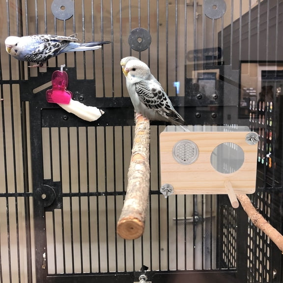 ETEREAUTY Coconut Bird Nest Bird Breeding Box Wood 1Pack