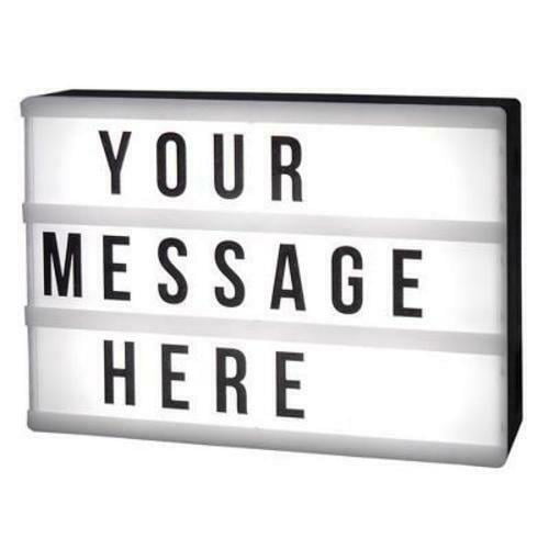 beach straight ahead surely Mini LED Light Up Box, Make Your Own Messages - Walmart.com