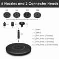 thumbnail image 5 of 3.5W Fountain Light 7 Colors LED Solar Fountain Light Rotating Fountain with 6 Nozzle Water Pump Outdoor Bird Bath Garden Decor 3.5W Colorful LED, 5 of 5