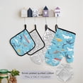 thumbnail image 5 of Whale Dolphin Cruises Seagull 5 Pcs Kitchen Set Heat Resistant Oven Mitts and Non-Slip Pot Holders with Adjustable Cooking Apron, 5 of 6