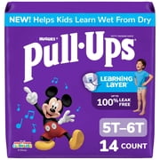 Pull-Ups Boys Potty Training Pants, 5T-6T (46+ lbs), 14 Count (Select for More)