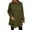 Green, variant on Women's Mid-Length Plush Sweatshirt, Double-Sided Fleece Pullover with Pockets, Crew Neck Casual Long Sleeve Top, Soft Warm Layering Piece, Autumn Winter Comfort Wear Beige L