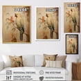 thumbnail image 4 of Designart "Vintage Elegance Of Beige Parrot Feathers" Parrot Canvas Art Print, 4 of 7