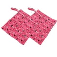 thumbnail image 3 of Bolsa Seca Y Húmeda para Pañales De Tela para Bebé, Bolsa De Almacenamiento De Pañales De Viaje Impermeable con 2 Bolsillos con Cremallera, Bolsa Húmeda para Trajes De Baño, Productos(28 * 40CM), 3 of 5