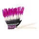 thumbnail image 4 of Tocado de plumas artificiales, diadema artesanal para carnaval y fiestas de disfraces. Rosa roja 55cmx45cm, 4 of 9