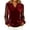 #300-Wine, variant on Craaazy Women's Solid Color Elegant Metallic Velvet Mesh Splicing Crewneck Long Sleeve Tops Gifts