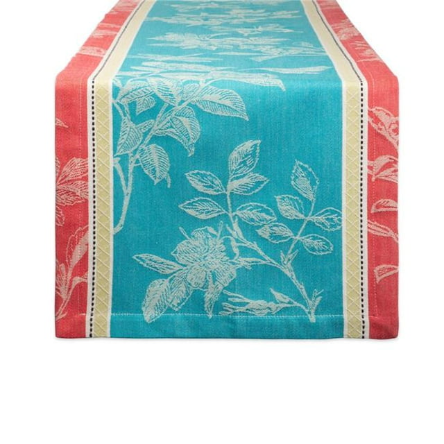 Design Imports CAMZ11164 14 x 72 in. Botanical Garden Jacquard Table Runner