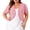 Pink, variant on Women's Plus Size Cropped Cardigans Open Front V Neck Short Sleeve Knit Shrug Lightweight Dress Cover Up Wine