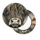 thumbnail image 2 of Balery Butterfly Cow With Flowers Fundas de asiento para taburete de bar redondo de tela de terciopelo ajustables que protegen de arañazos y manchas para sillas de 14 a 17 pulgadas.-13 inch, 2 of 7