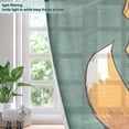thumbnail image 4 of Fox Hoodie Green Blackout Curtains Thermal Insulation 63 inch Grommet for Bedroom Living Room Bathroom Kitchen Windows 2 Pack, 4 of 6