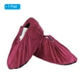 thumbnail image 3 of Uxcell Shoe Covers, 1 Pair Reusable Thickened Shoe Protector Covers for Home Indoor, Wine Red, 3 of 6