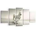 thumbnail image 2 of Beau Cheval Blanc Courant - Impression sur Toile Animal, 2 of 3