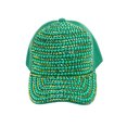 thumbnail image 4 of Top Headwear Pearl Rhinestone Bling Baseball Cap - Green, 4 of 4