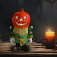 thumbnail image 6 of 100Fens Halloween LED Lights Pumpkin Riders Tabletop Ornament Decoration Glowing Small Pumpkin Head Ghost Resin Yard Decoration Fall&nbsp;Decor, 6 of 6