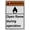 Warning Sign 1, variant on Weatherproof Vertical ANSI Flammable Sign (Hydrogen, Compressed, Flammable gas UN1049, Class 2.1 CAS#: 1333-74-0) 8 in" x 12 in" UV Resistant Indoor Outdoor Workplace Insdustrial Caution Sign