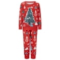 thumbnail image 2 of Pijamas navideños familiares a juego, conjunto de pijama con estampado de árbol de Navidad (camiseta y pantalón) para bebé/perro/perro/peluche)., 2 of 9