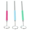 thumbnail image 1 of Eyelash Mirror, Lightweight Compact Prevent Fogging Extended Handle Grafted Eyelash Mirror Stainless Steel  For Hospital For Dentisit, 1 of 8